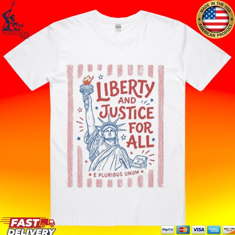 Liberty And Justice For All E Pluribus Unum T-shirt