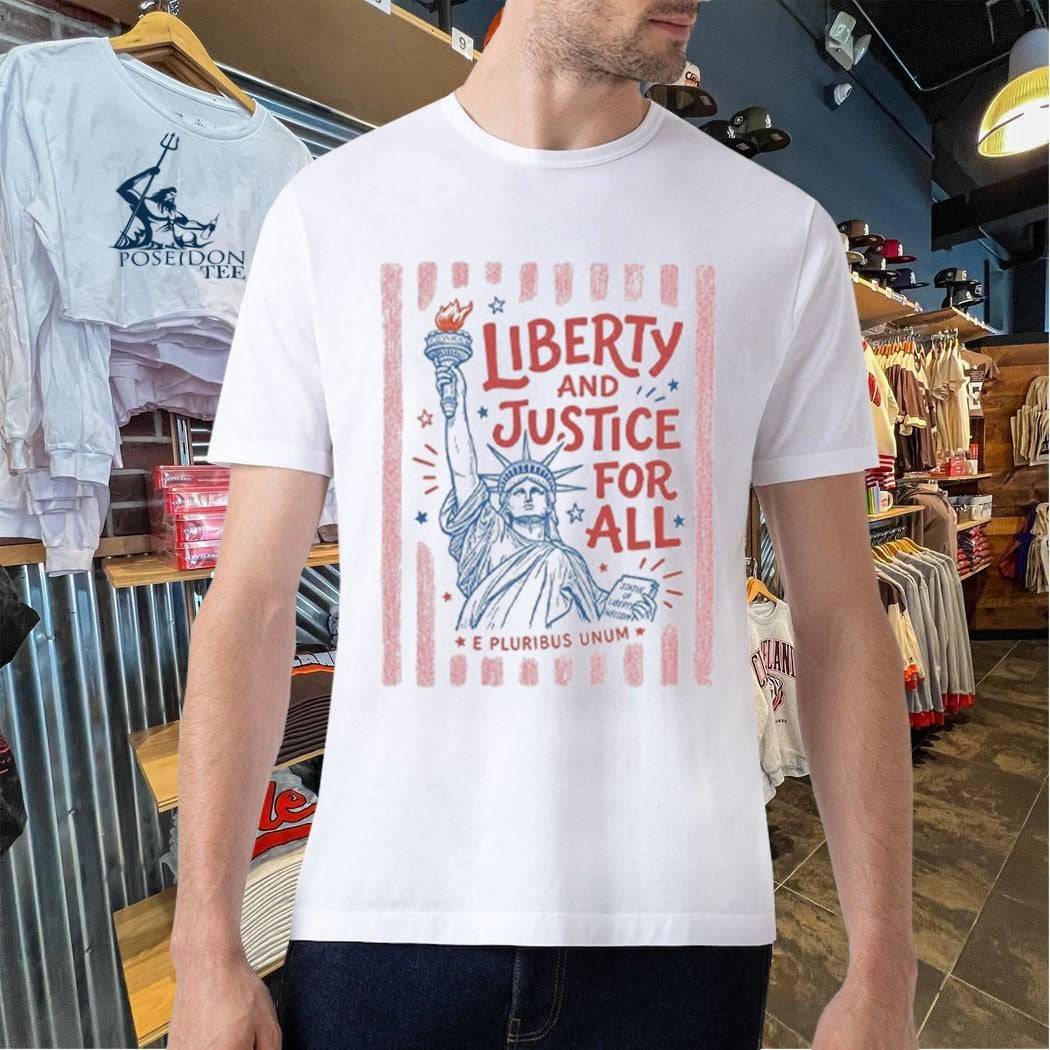 Liberty And Justice For All E Pluribus Unum T-shirt