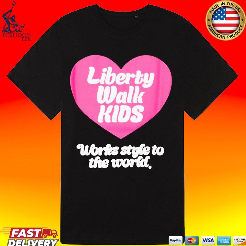 Liberty Walk Kids Lib Works Style To The World Soon T-shirt
