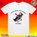 Life Is Good Give Blood American Red Cross T-shirt