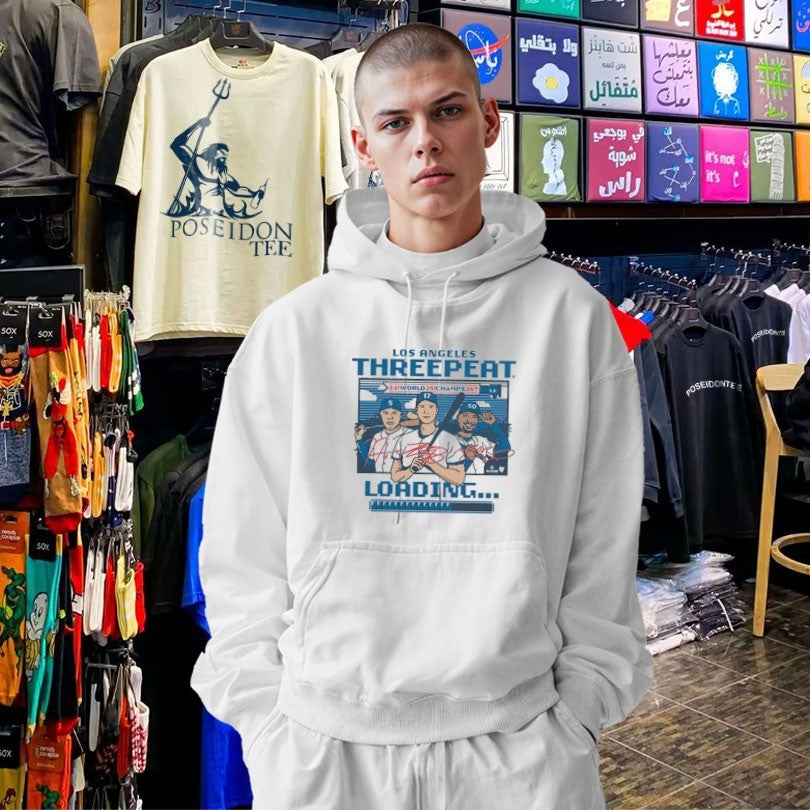 Los Angeles Baseball Threepeat Loading 2026 T-shirt
