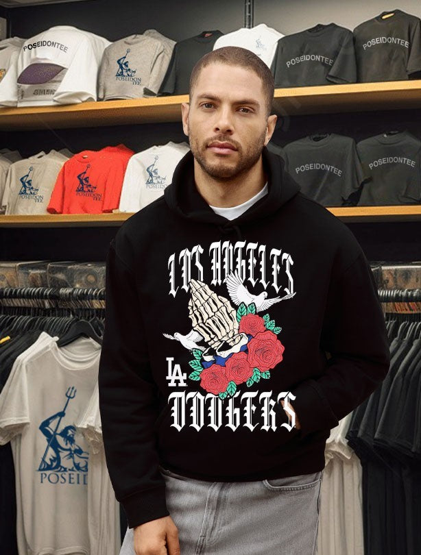 Los Angeles Dodgers Gothic Bloom T-shirt