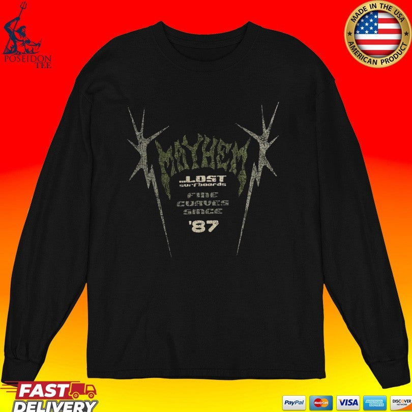 Lost Enterprises Mayhem Spikes Logo Boxy T-shirt