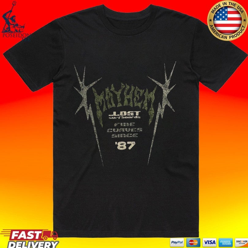 Lost Enterprises Mayhem Spikes Logo Boxy T-shirt