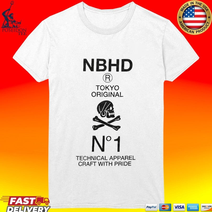 Louis Tomlinson Neighborhood NBHD Tokyo Original NH-1 Skull T-shirt