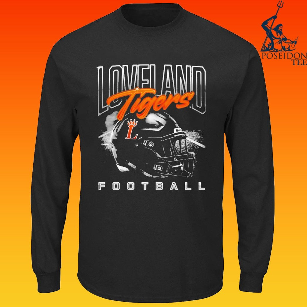 Loveland Tigers Helmet Football T-shirt