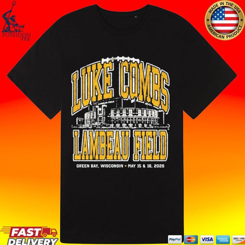 Luke Combs Lambeau Field Green Bay Wi May 15 & 16 2026 Event T-shirt