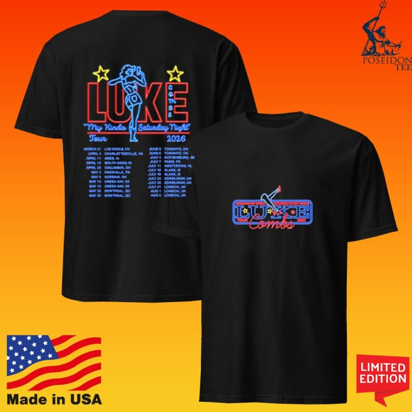 Luke Combs Neon Tour 2026 T-shirt