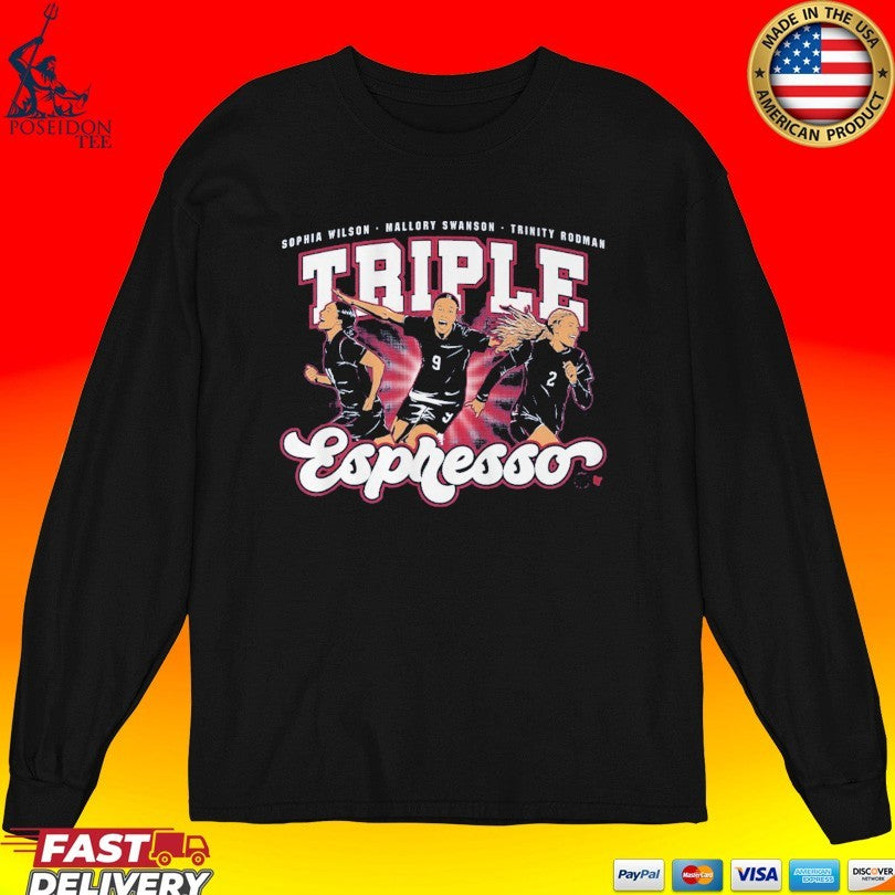 Mallory Swanson, Trinity Rodman, And Sophia Wilson Triple S Presso 2026-27 T-shirt