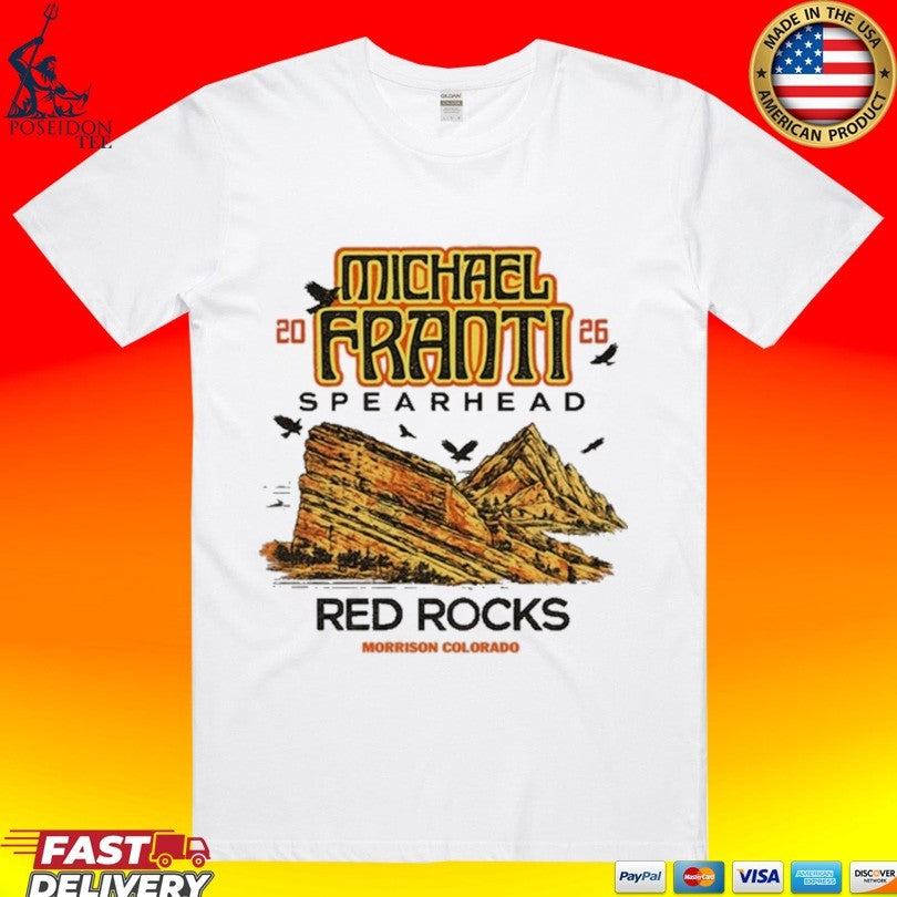 Michael Franti Toru 2026 Red Rocks T-shirt