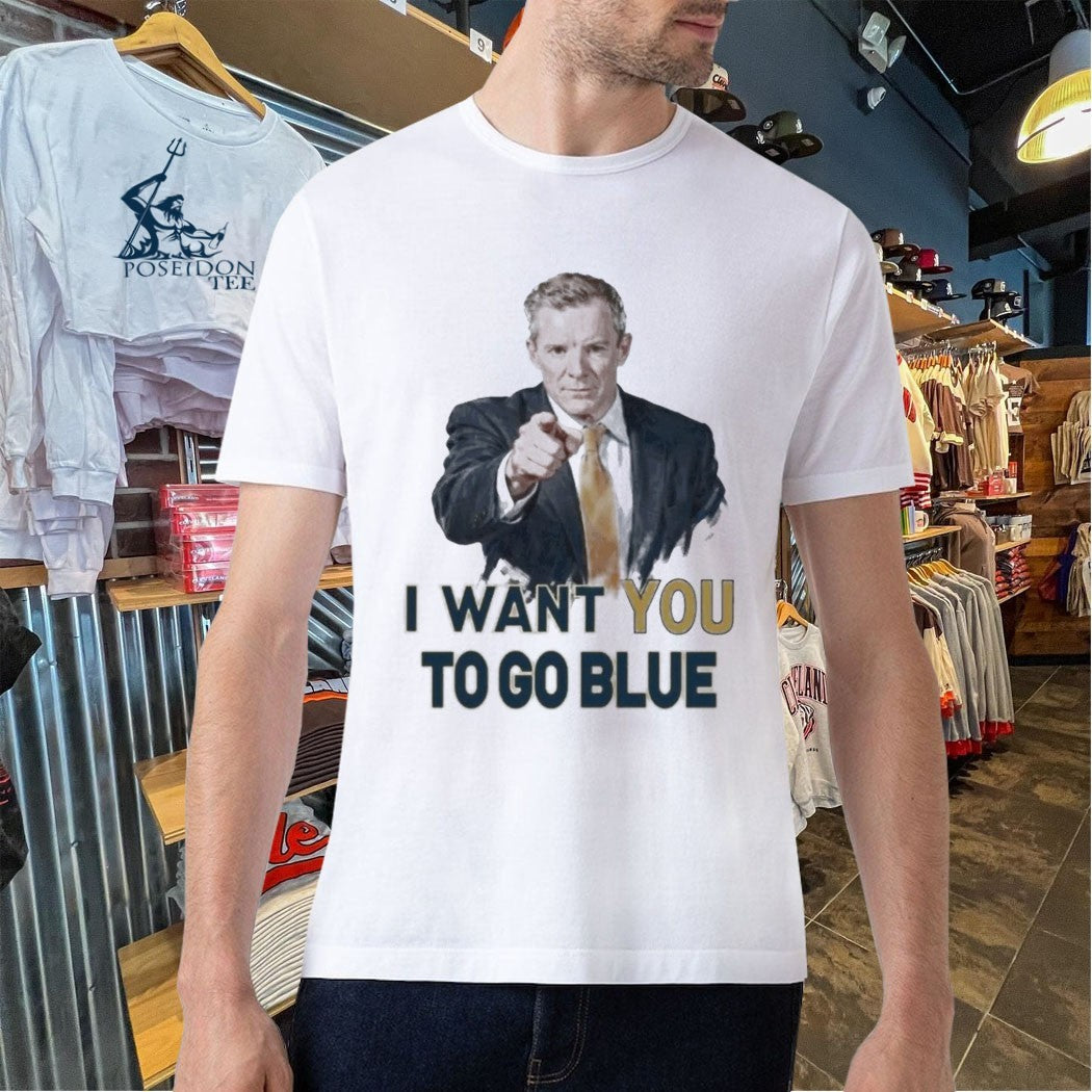 Michigan Basketball Dusty May I Want You To Go Blue T-shirt