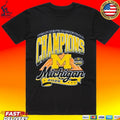 Michigan Wolverines 2026 Men’s Basketball National Champions Court T-shirt