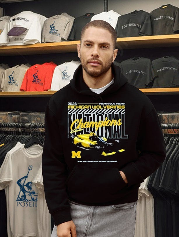 Michigan Wolverines MBB National Champs 2026 Indy T-shirt