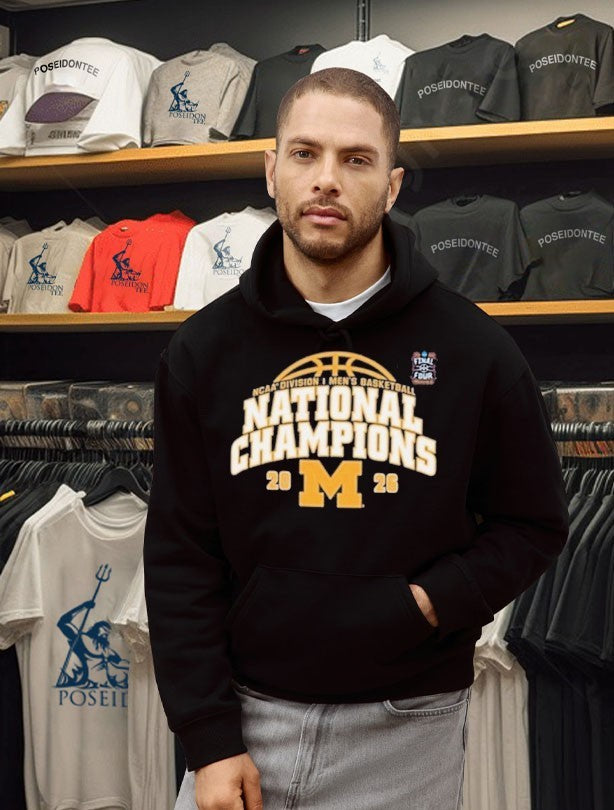Michigan Wolverines MBB National Champs 2026 Jersey T-shirt