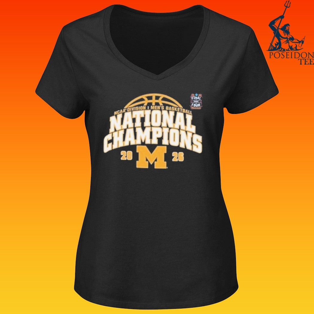 Michigan Wolverines MBB National Champs 2026 Jersey T-shirt