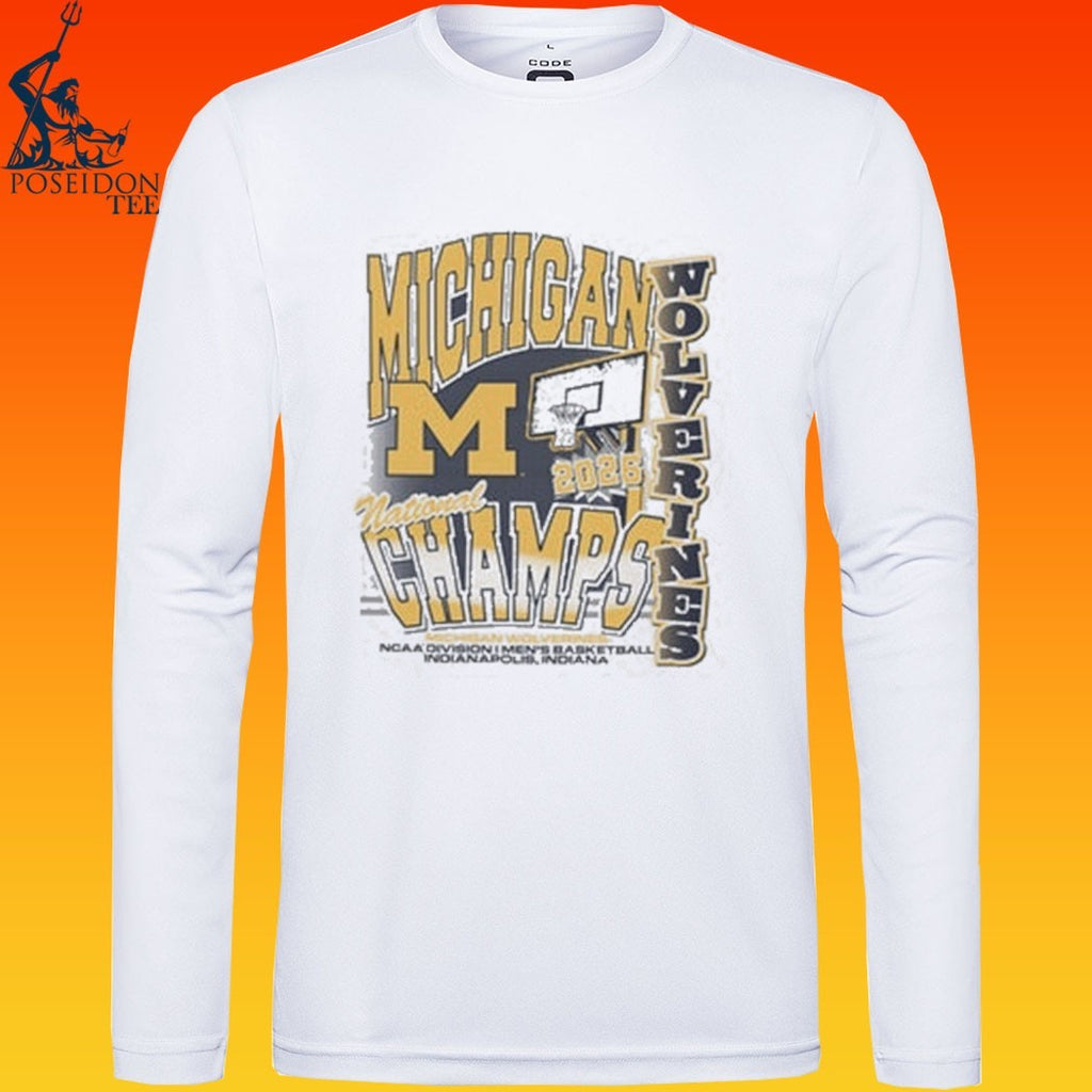 Michigan Wolverines Men’s Basketball National Champions Graphic T-shirt