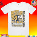Michigan Wolverines Men’s Basketball National Champions Graphic T-shirt