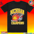 Michigan Wolverines National Champions Flame T-shirt