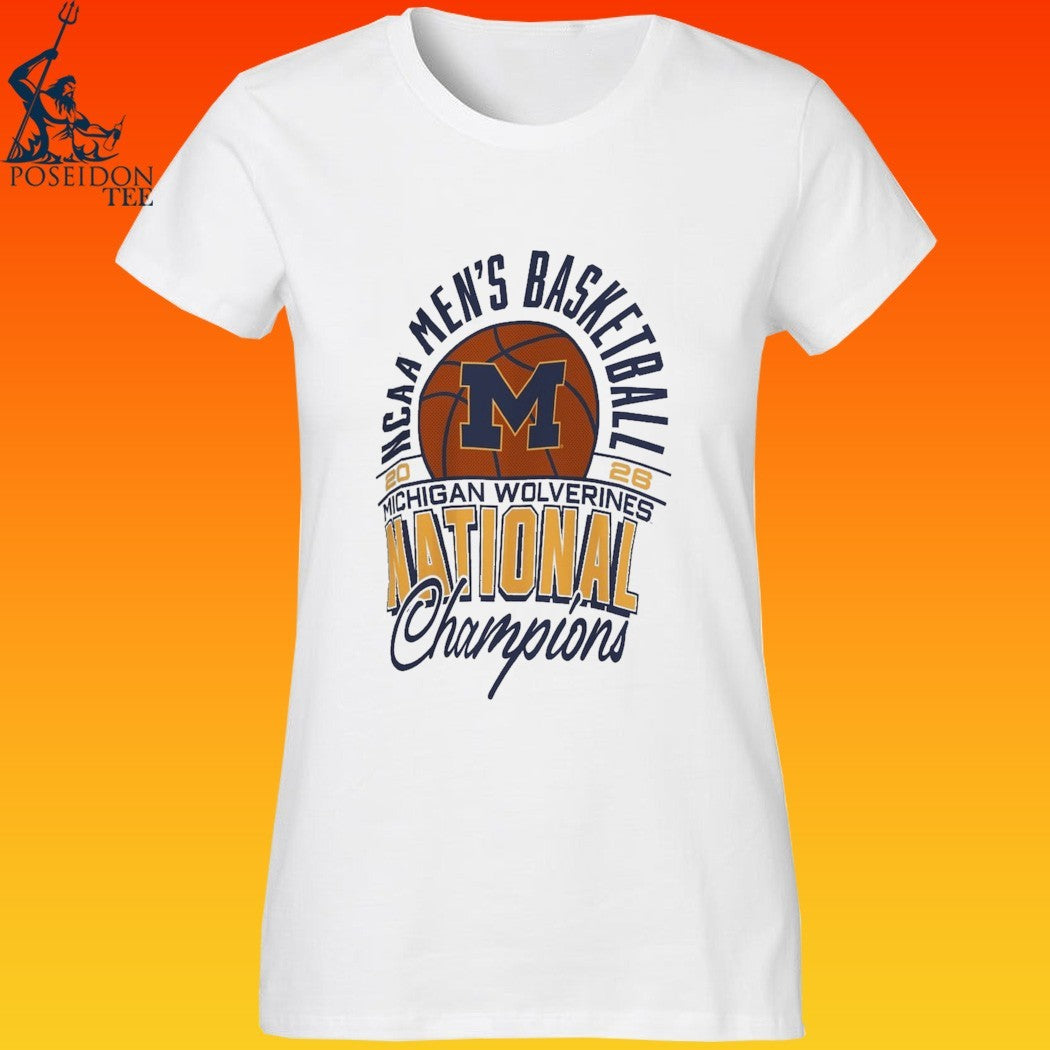 Michigan Wolverines Pressbox Women’s 2026 NCAA Men’s Basketball National Champions Janise T-shirt