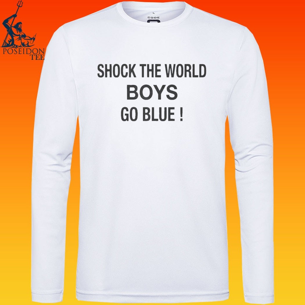Michigan Wolverines Shock The World Boys Go Blue T-shirt