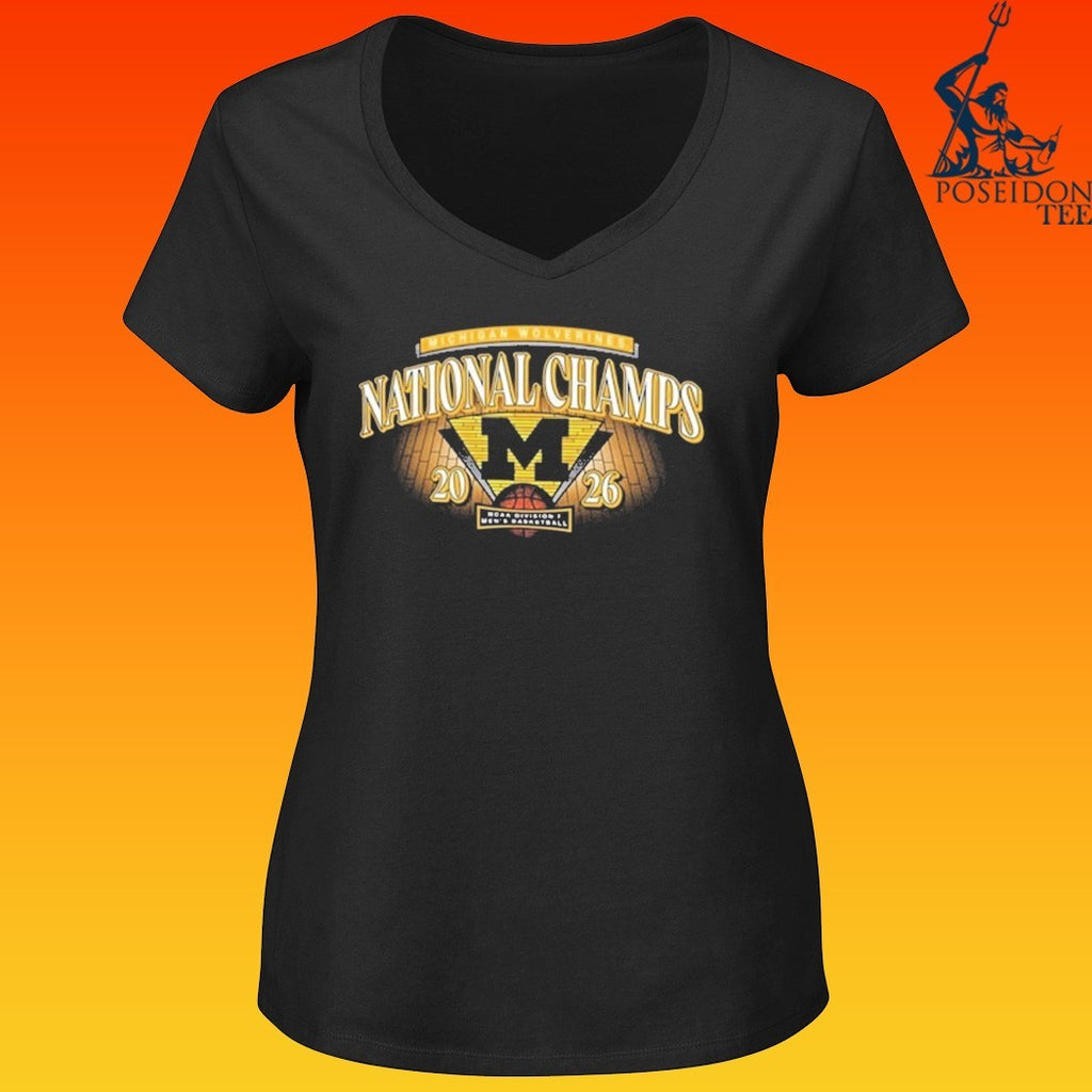 Michigan Wolverines Women’s 2026 Men’s Basketball National Champions Naomi T-shirt