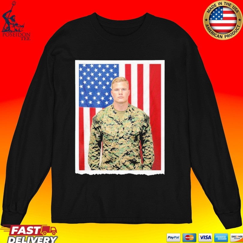 Military Navy Flag Zach Bryan T-shirt
