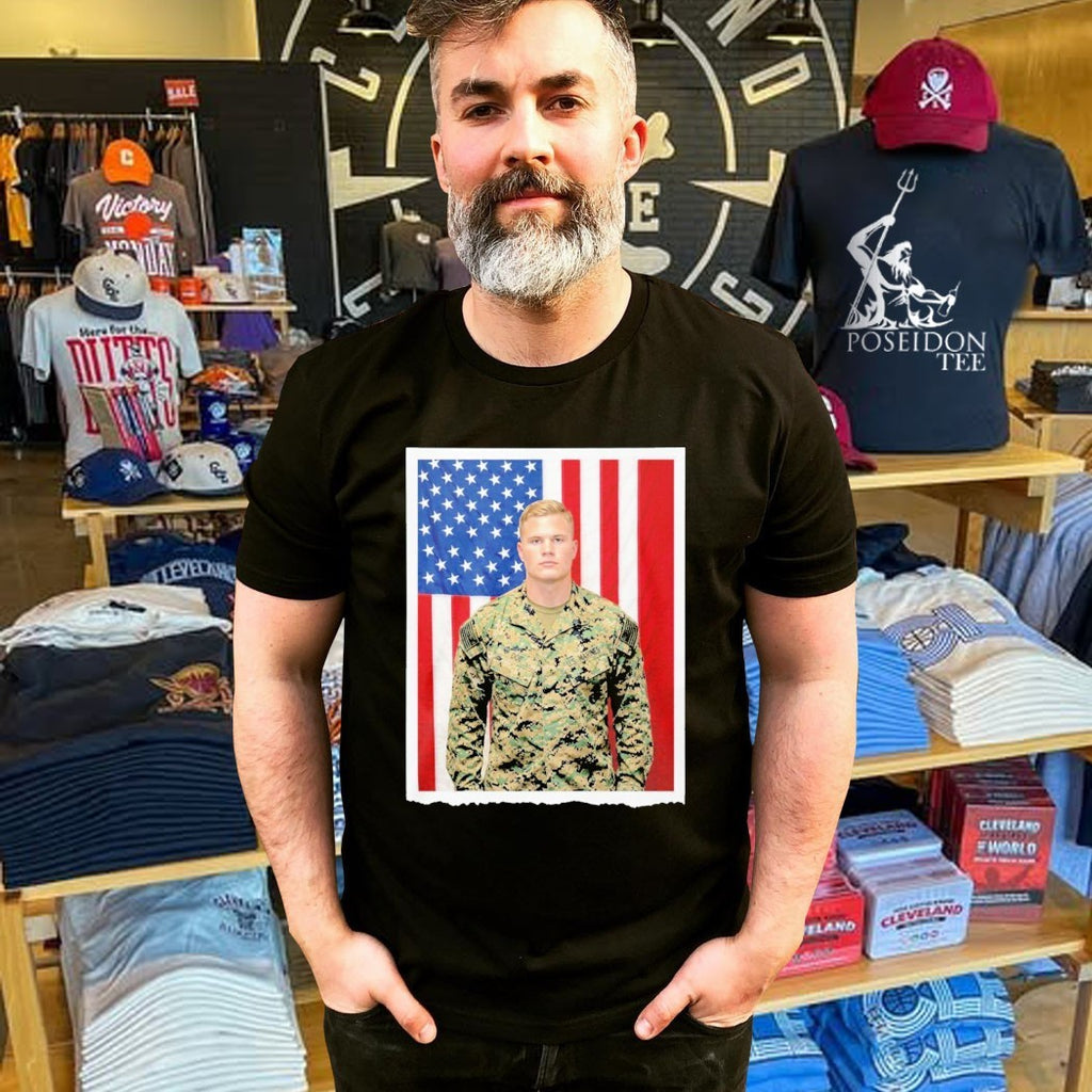 Military Navy Flag Zach Bryan T-shirt