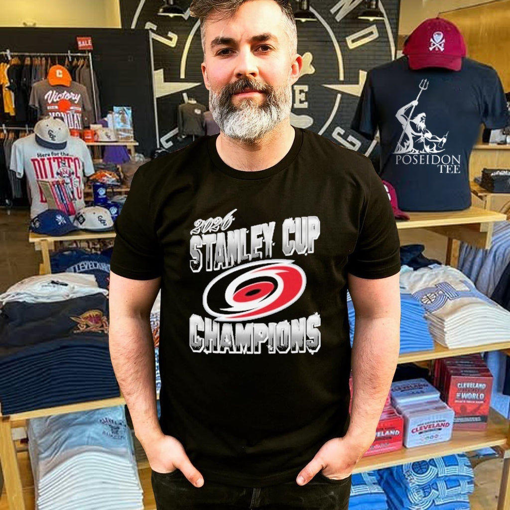 Mitchell And Ness Carolina Hurricanes Black 2026 Stanley Cup Champions T-shirt