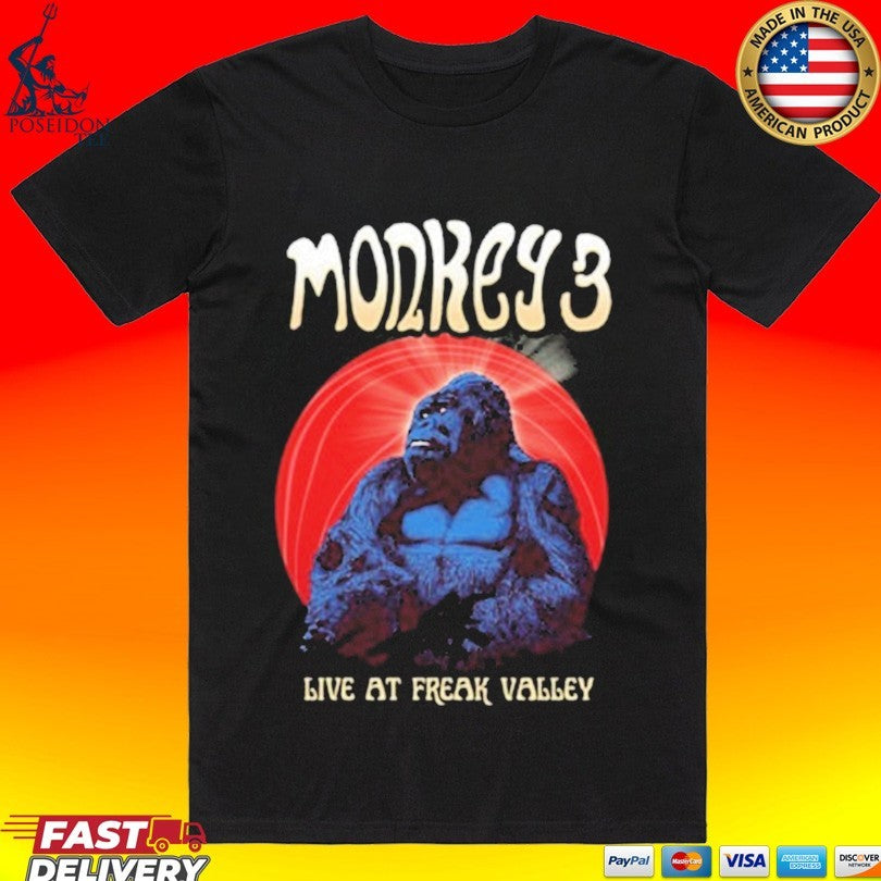 Monkey3 Live At Freak Valley T-shirt