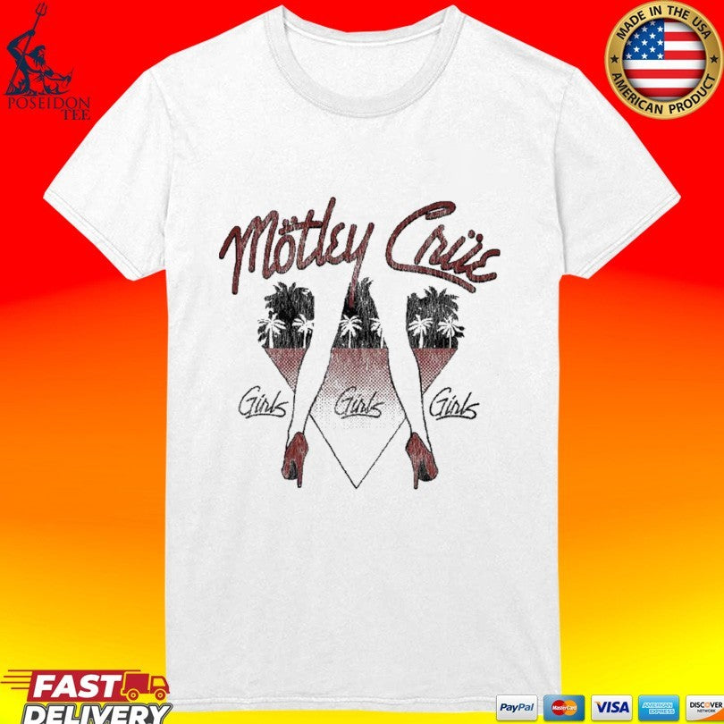 Mötley Crüe 45th Anniversary Girls, Girls, Girls T-shirt