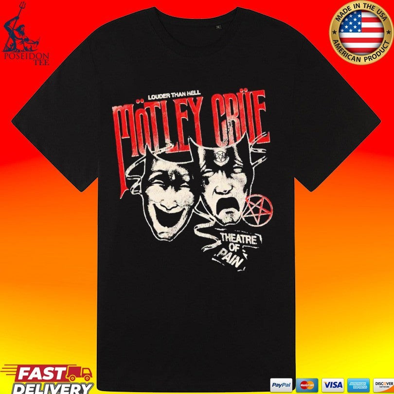 Mötley Crüe 45th Anniversary Theatre Of Pain T-shirt