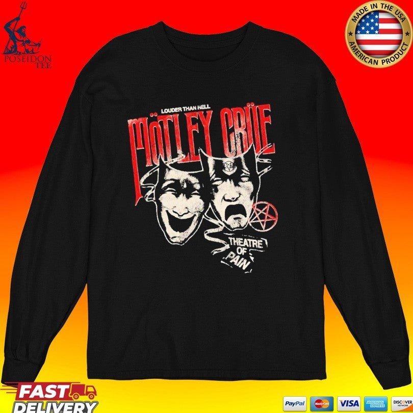 Mötley Crüe 45th Anniversary Theatre Of Pain T-shirt