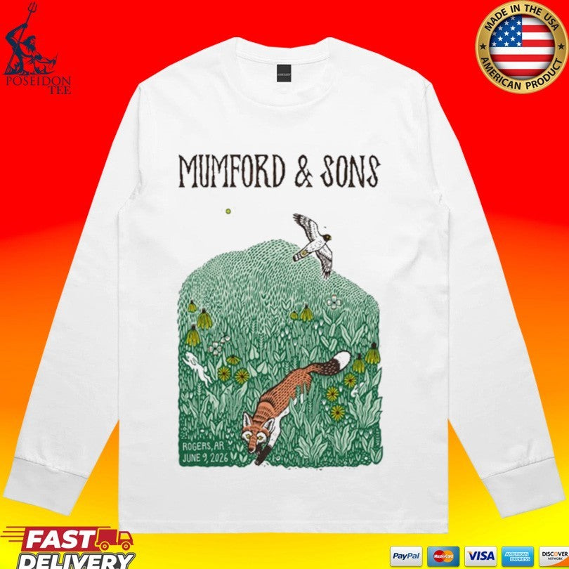Mumford And Sons In Rogers Ar On June 9 2026 T-shirt