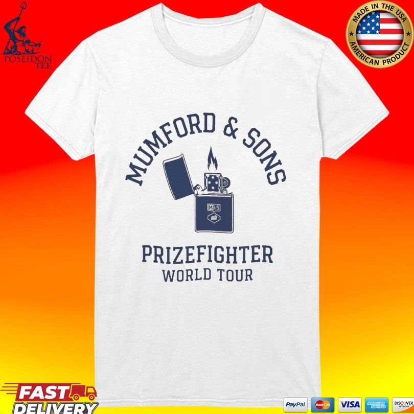 Mumford & Sons Prizefighter World Tour 2026 T-shirt