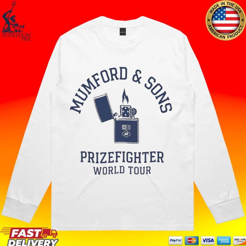 Mumford & Sons Prizefighter World Tour 2026 T-shirt