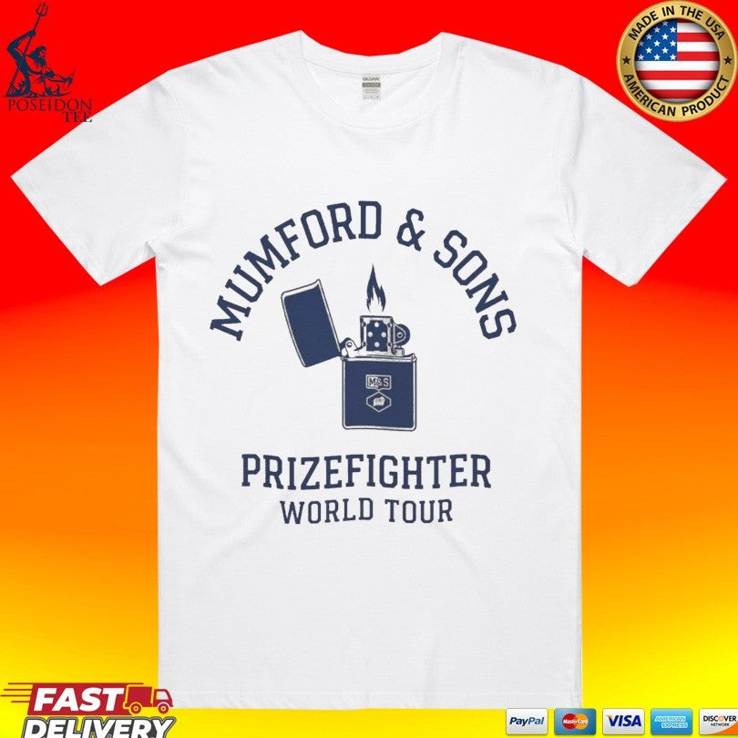 Mumford & Sons Prizefighter World Tour 2026 T-shirt
