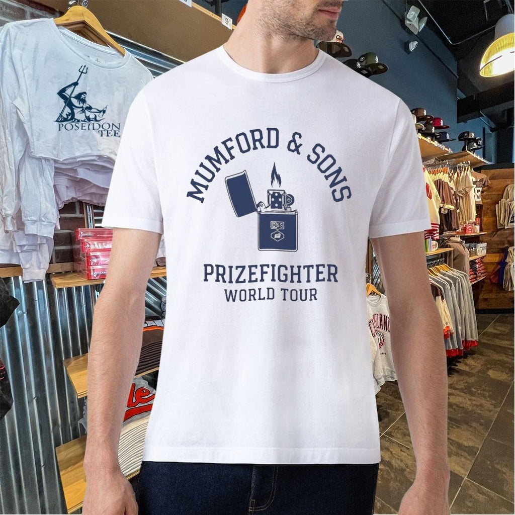 Mumford & Sons Prizefighter World Tour 2026 T-shirt