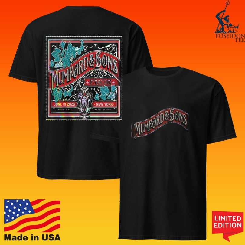 Mumford & Sons Syracuse New York June 18 2026 T-shirt
