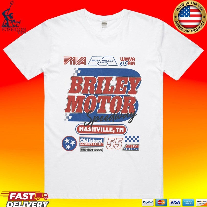 Music Valley Archive Briley Motor Speedway Racer T-shirt