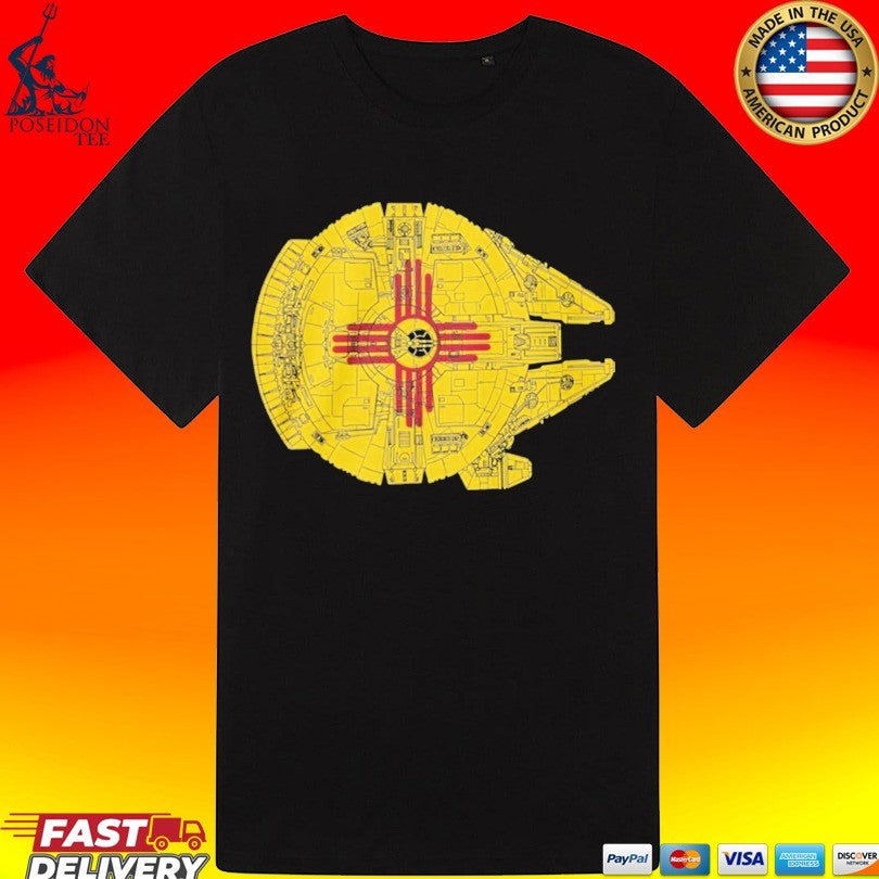 New Mexico Flag Millennium Falcon T-shirt