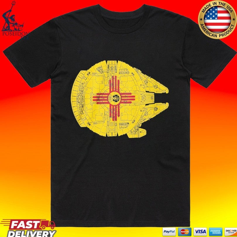 New Mexico Flag Millennium Falcon T-shirt