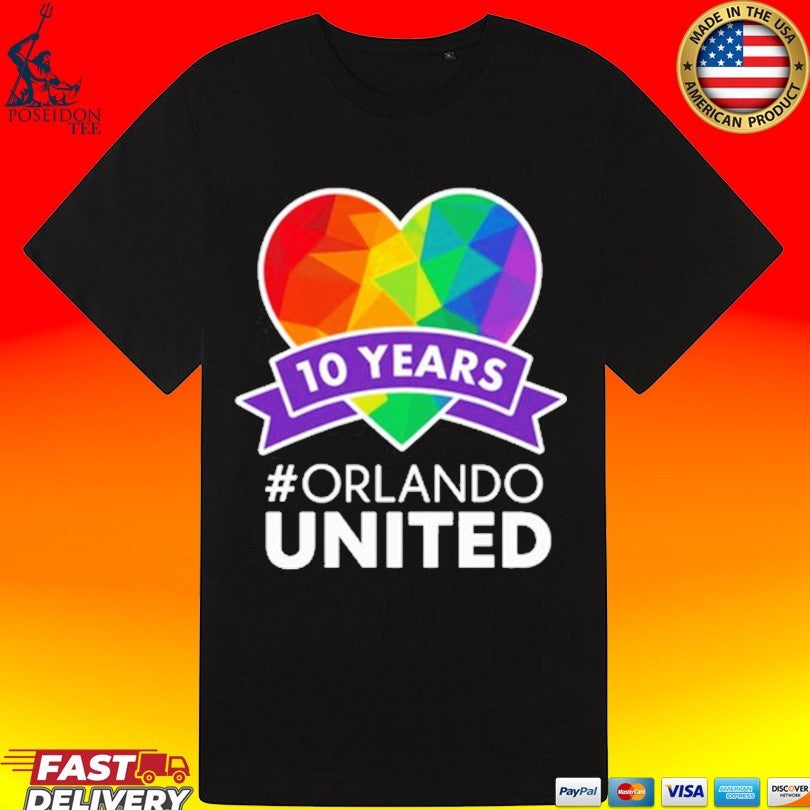 Noah Kahan 10 Years Orlando United Pride T-shirt
