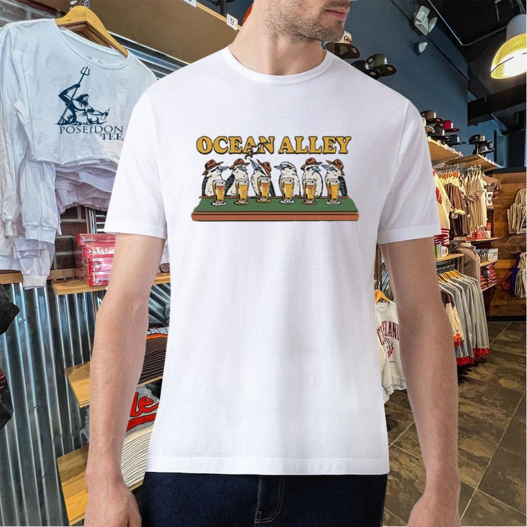 Ocean Alley Burras Blue T-shirt