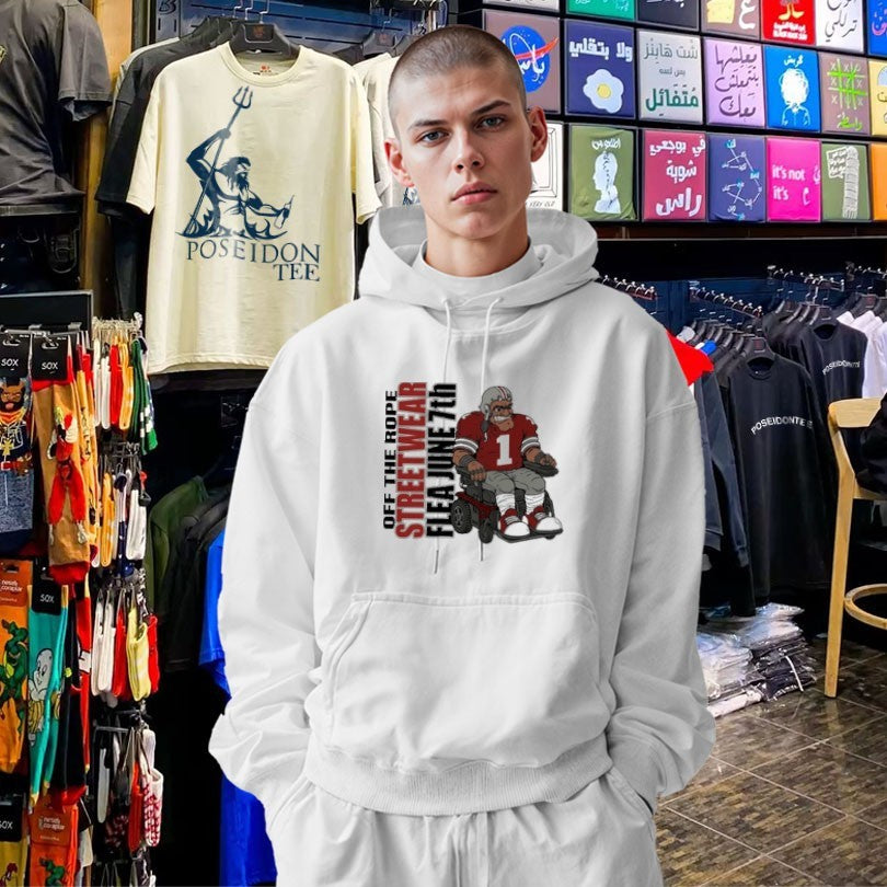 Off The Rope Streetwear Flea June 7th Football Player In A Wheelchair T-shirt