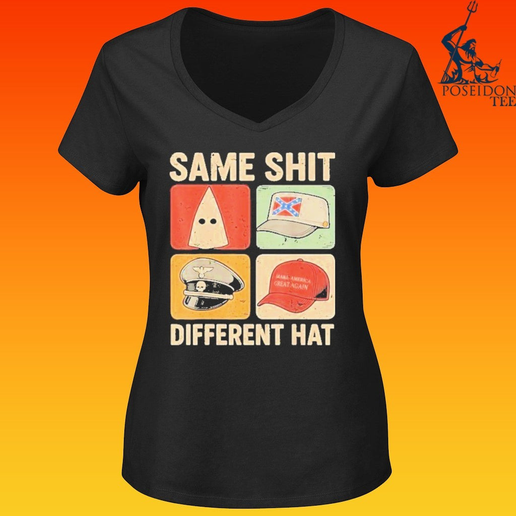 Same Shit Different Hat Ku Klux Klan Modern Display Of The Confederate Battle Flag Police Make American Great Again Maga T-T-shirts
