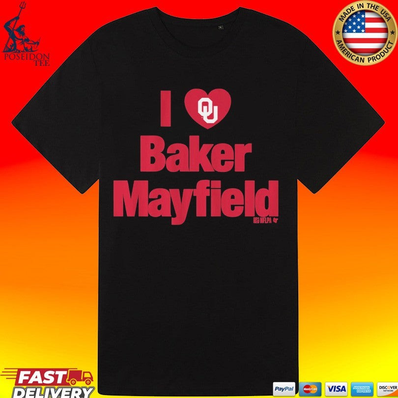 Oklahoma Football I Heart Baker Mayfield T-shirt