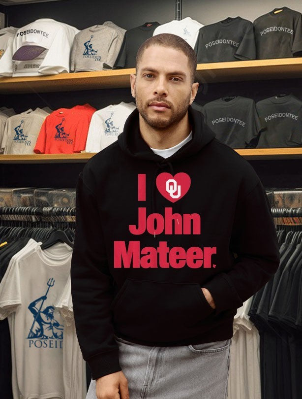 Oklahoma Football I Heart John Mateer T-shirt