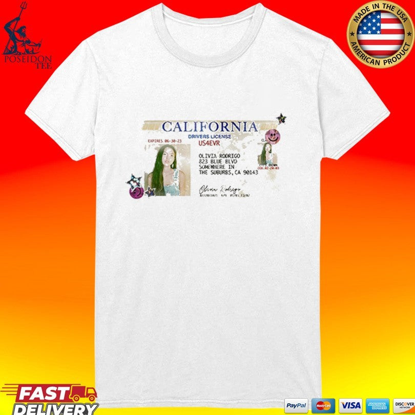 Olivia Rodrigo California Drivers License T-shirt