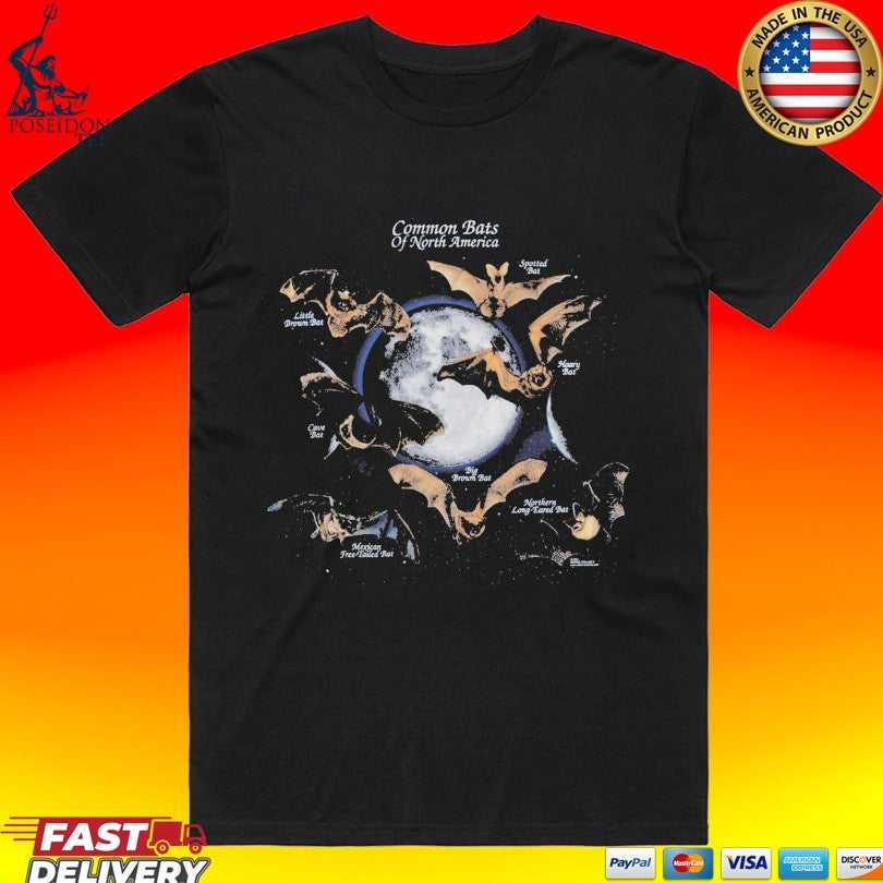 Online Ceramics Common Bats Of North America T-shirt