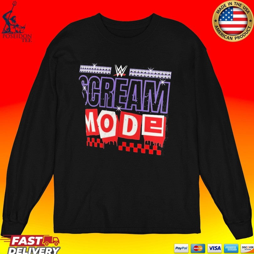 Paige Vs Brie Bella Scream Mode Logo T-shirt